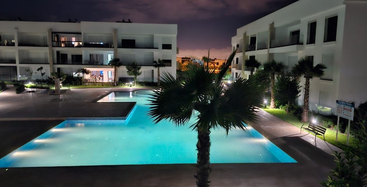 Dar Bouazza-Location-Appartement-Meublé-Piscine-2CH