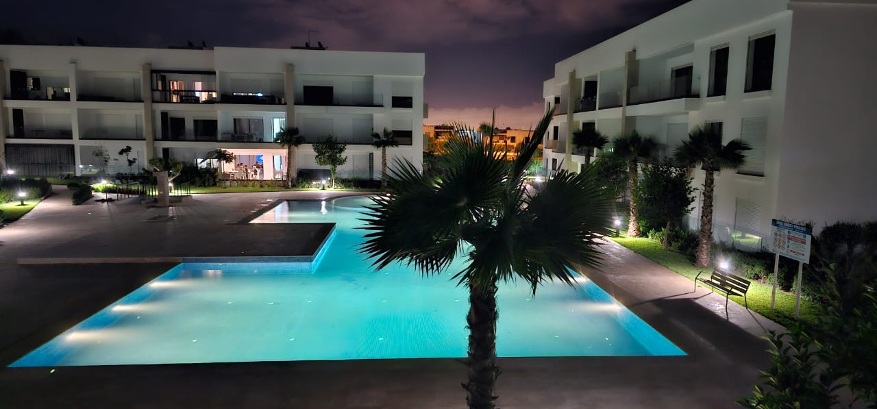 Dar Bouazza-Location-Appartement-Meublé-Piscine-2CH