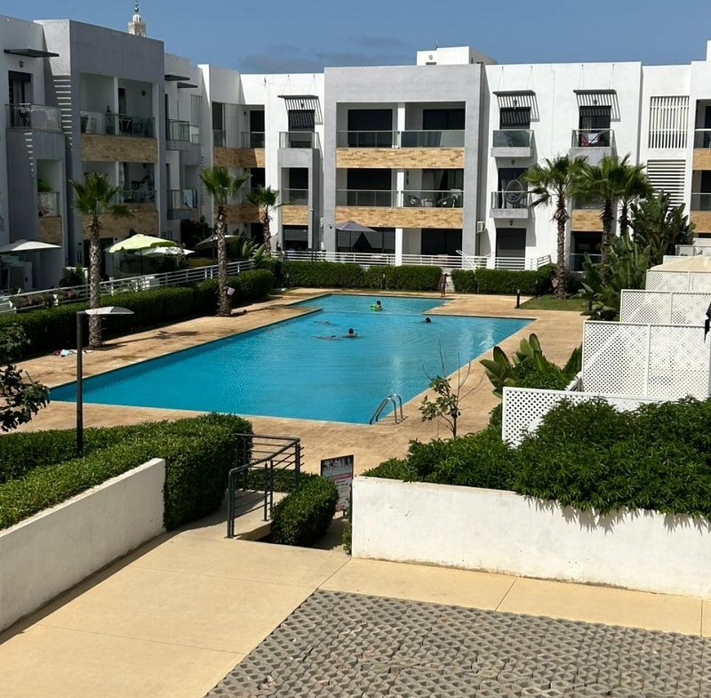 appartement en location avec piscine à Dar Bouazza
