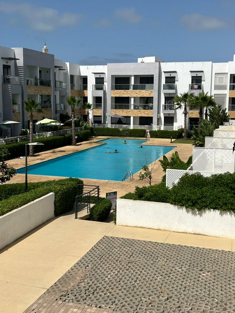 appartement en location avec piscine à Dar Bouazza