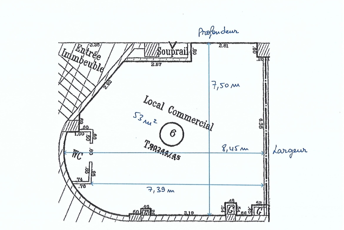 Location–d'un–Local–de 53m²–à–Ain Sebaa– Casablanca–Maroc