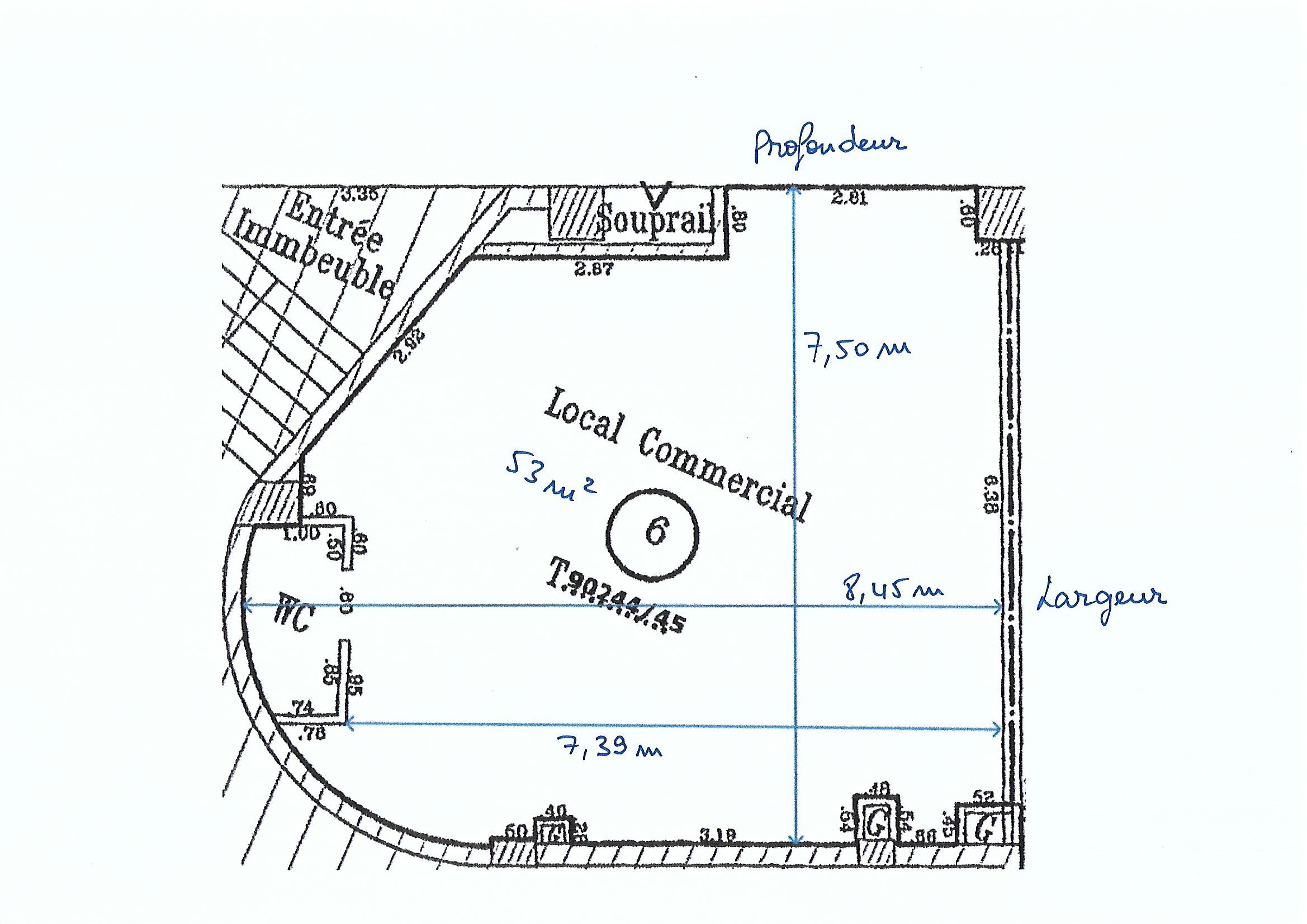 Location–d'un–Local–de 53m²–à–Ain Sebaa– Casablanca–Maroc